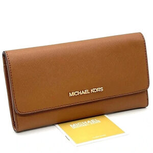 Michael Kors Large Trifold Wallet Luggage (NWT)